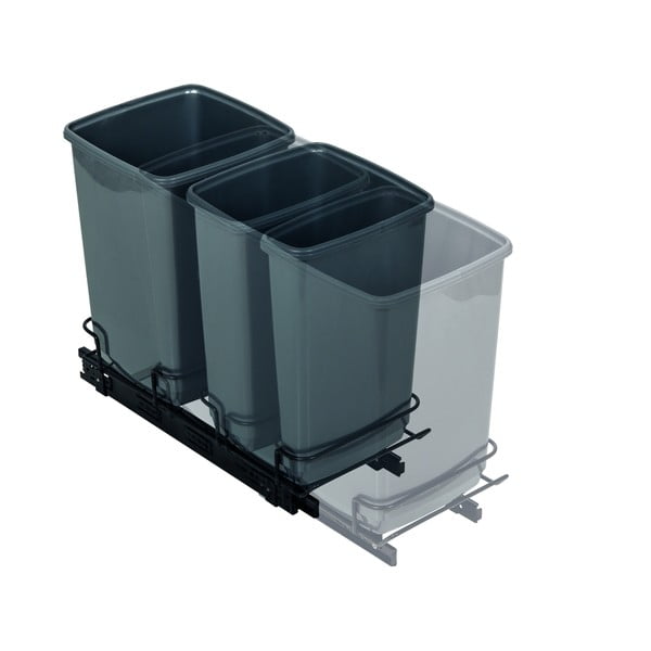 Coșuri de gunoi din plastic cu 2 recipiente de 20 l - Addis-image-3