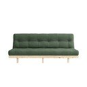 Canapea variabilă Karup Design Lean Raw Olive Green
