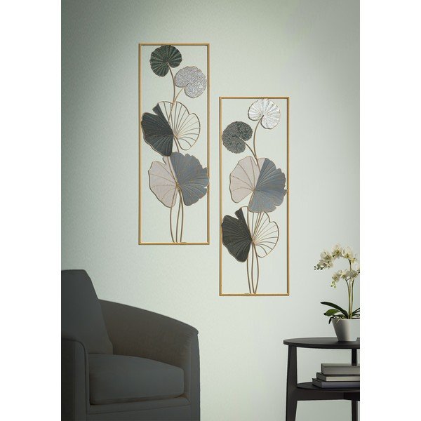 Decorațiune suspendată metalică Mauro Ferretti Lotus B, 31 x 89,5 cm-image-1