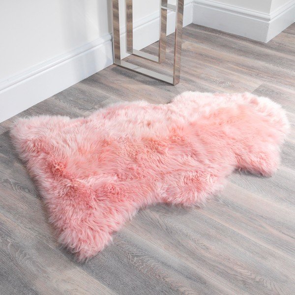 Blană naturală de oaie Native Natural Sheep, 120 x 60 cm, roz-image-2