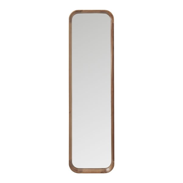 Oglindă cu ramă din lemn Kare Design Denver, 123 x 33 cm, maro
