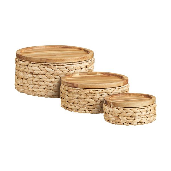 Coșuri de depozitare 3 buc. din zambilă de apă ø 30x15 cm Botofte – House Nordic