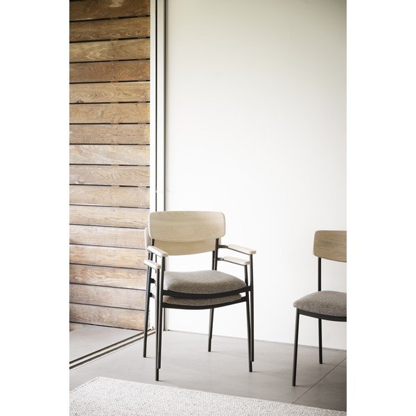 Scaune de dining bej/natural  2 buc. Maymont – Rowico-image-1