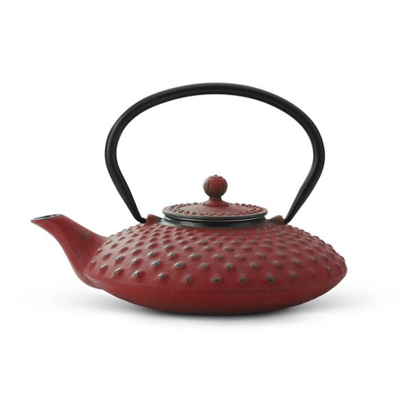 Ceainic din fontă cu infuzor Bredemeijer Xilin, 0,8 litri, roșu