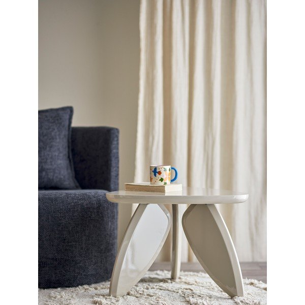 Măsuță de cafea crem cu aspect lucios 57x60 cm Magia – Bloomingville-image-4