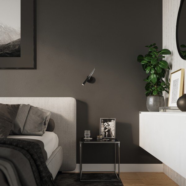 Aplică de perete neagră Aludra – Sollux-image-2