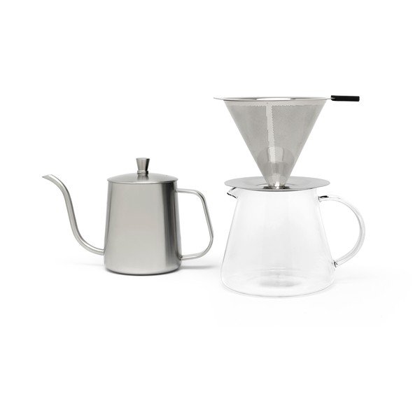 Espressor moka argintiu din oțel inoxidabil 500 ml Slow Coffee – Leopold Vienna-image-3