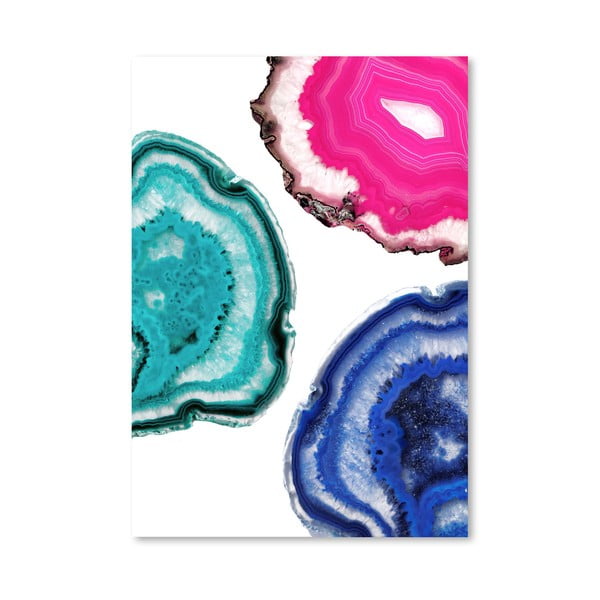 Poster Americanflat Agate Tris, 30 x 42 cm