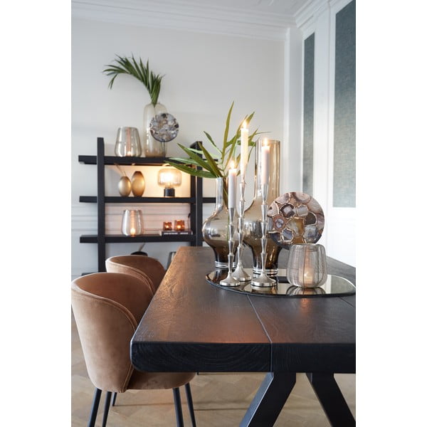 Scaun de dining maro din catifea Elyna – Light & Living-image-2