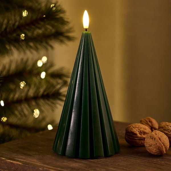 Decorațiune luminoasă de Crăciun verde-închis ø 9,5 cm Laura – Sirius-image-1