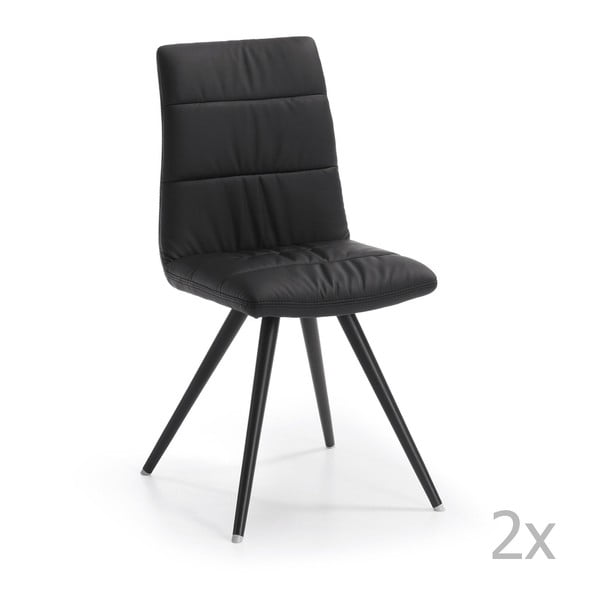 Set 2 scaune La Forma Lark2, negru