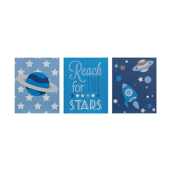 Tablouri pentru copii 3 buc. 16x20 cm Reach for the Stars – Premier Housewares