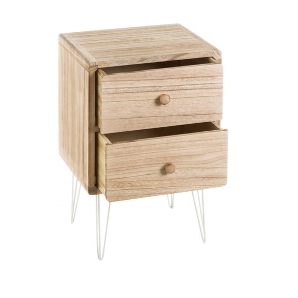 Noptieră   din lemn exotic Natural Way – Casa Selección-image-1