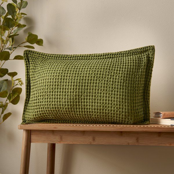 Pernă decorativă din bumbac 30x50 cm Jaipur Chunky Waffle – Pineapple Elephant-image-1