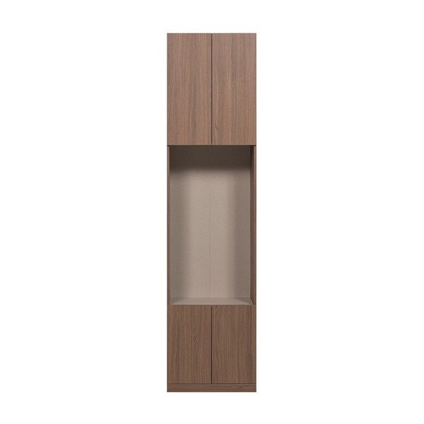 Dulap modular în culoare naturală închisă 54x215 cm Build – WOOOD