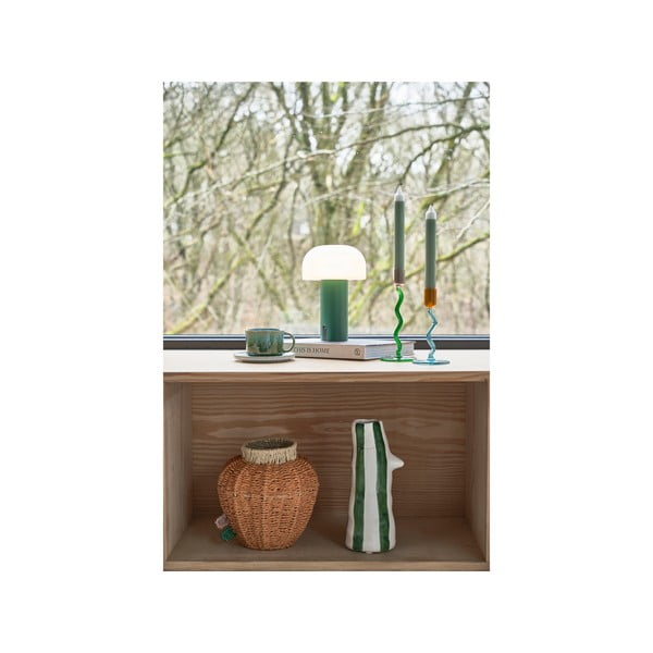 Veioză albă-verde LED (înălțime 22,5 cm) Styles – Villa Collection-image-2