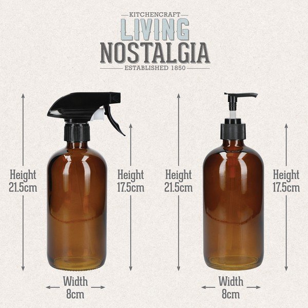 Set de 2 sticle pentru agenți de curățare Kitchen Craft Living Nostalgia-image-1
