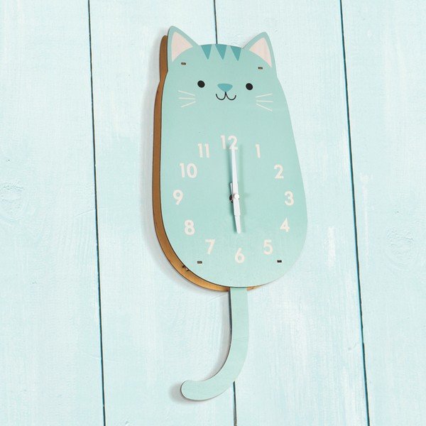 Ceas din lemn Rex London Cookie The Cat-image-1