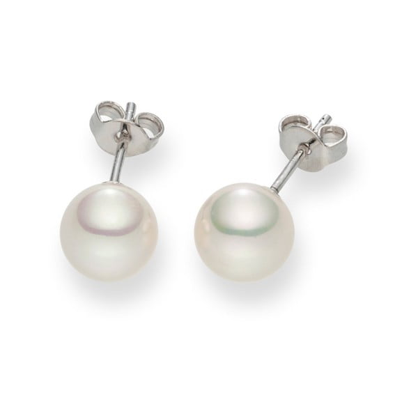 Cercei cu perle Pearls of London Mystic, albi