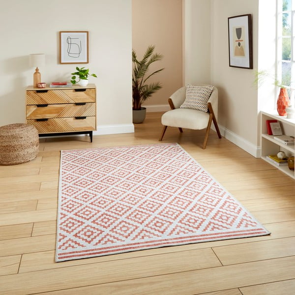 Covor portocaliu lavabil 152x230 cm Coral Orange – Think Rugs-image-1