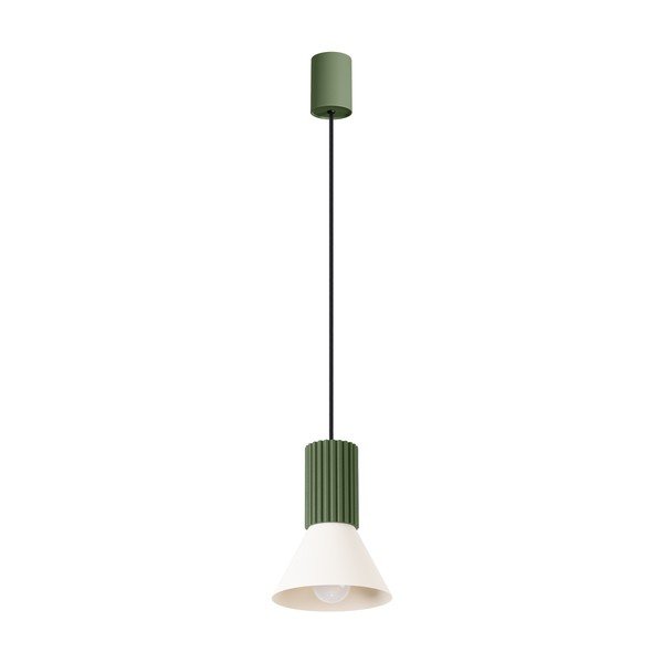 Lustră verde din metal ø 14 cm Niru – Sollux