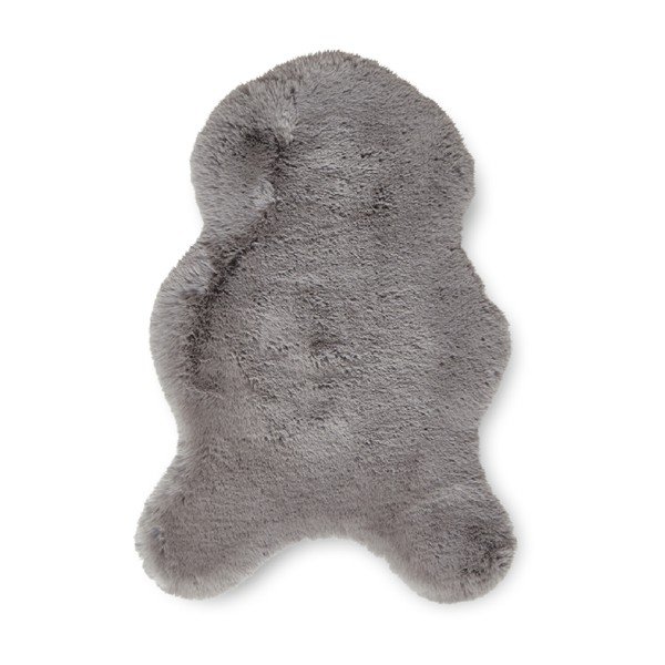 Blană gri sintetică 60x90 cm Super Teddy – Think Rugs