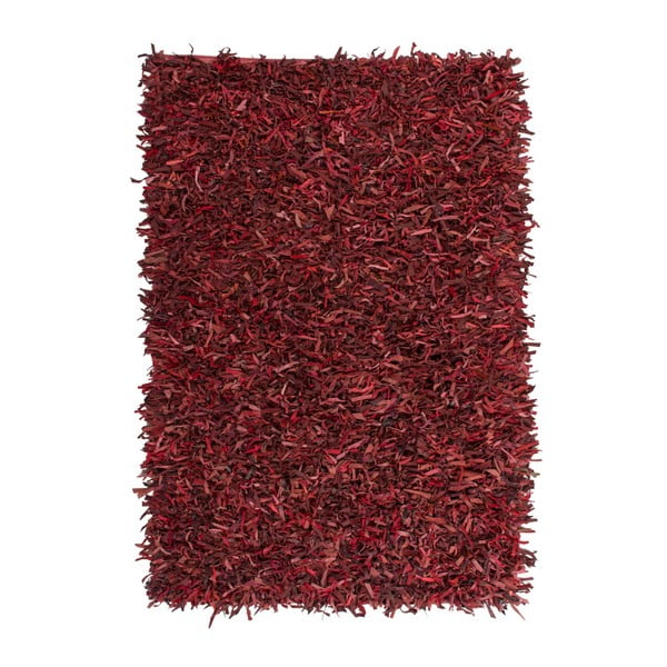 Covor roșu din piele Rodeo, 120x170cm