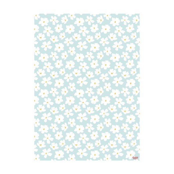 Hârtie de împachetat eleanor stuart No. 8 Floral, albastru-alb-image-2