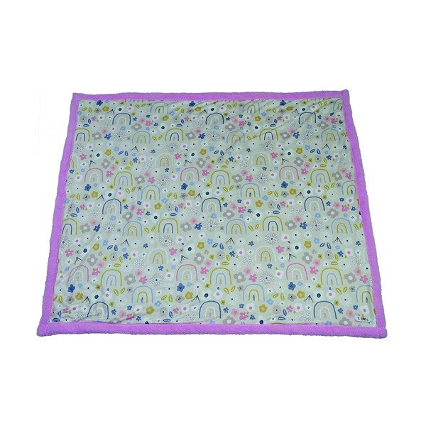 Pătură pentru copii roz/bej 80x100 cm – OYO kids-image-2