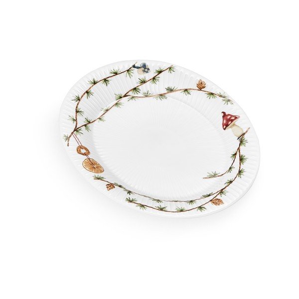 Tavă din porțelan 22,5x28,5 cm  cu model de Crăciun Hammershøi Christmas – Kähler Design-image-3