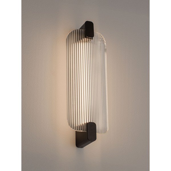 Aplică de perete negru-mat LED din sticlă Emery – Nova Luce-image-3