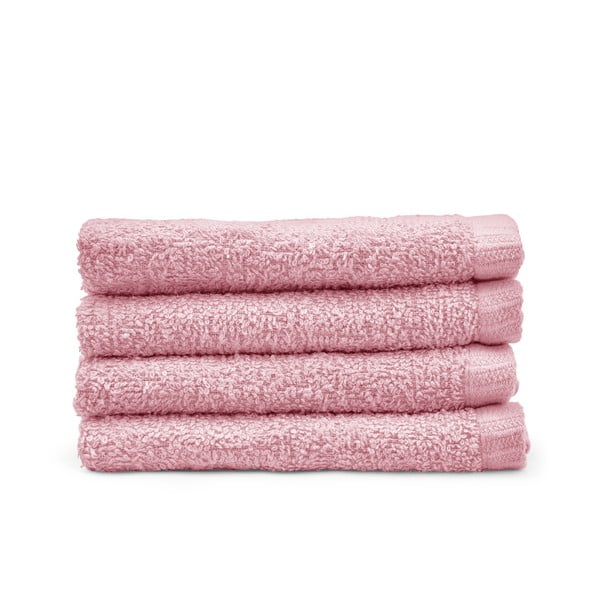 Prosoape roz 4 buc. din bumbac cu uscare rapidă 30x30 cm Quick Dry – Catherine Lansfield