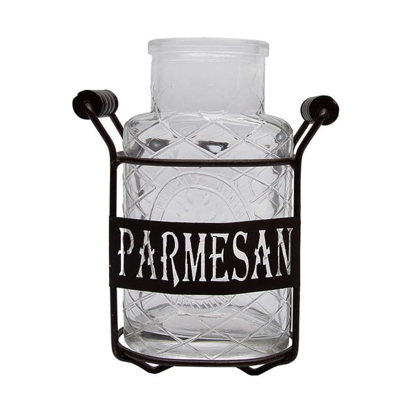 Recipient din sticlă cu suport pentru depozitare Antic Line Parmesan