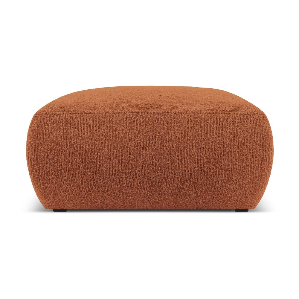 Taburet maro cu tapițerie din stofă bouclé Molino – Micadoni Home