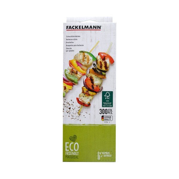 Set 300 spițe din bambus pentru frigărui Fackelmann Nature-image-1