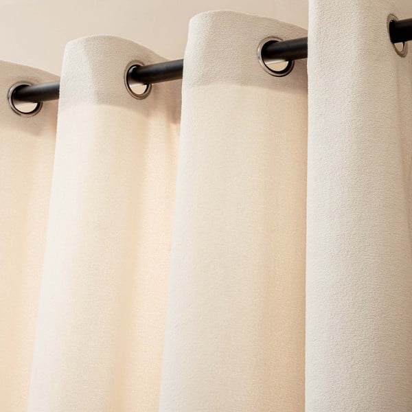 Draperie crem din material bouclé 140x260 cm Winona – douceur d'intérieur-image-2