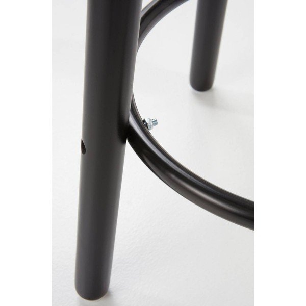 Scaun de bar negru din lemn de pin (înălțime șezut 65 cm) Kinna – Jotex-image-3