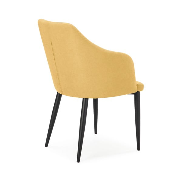 Set de scaune de sufragerie galben 2 buc. tapițat Nadi – Marckeric-image-4