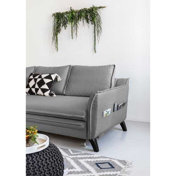 Colțar extensibil cu șezlong pe partea stângă Miuform Charming Charlie, gri închis-image-4