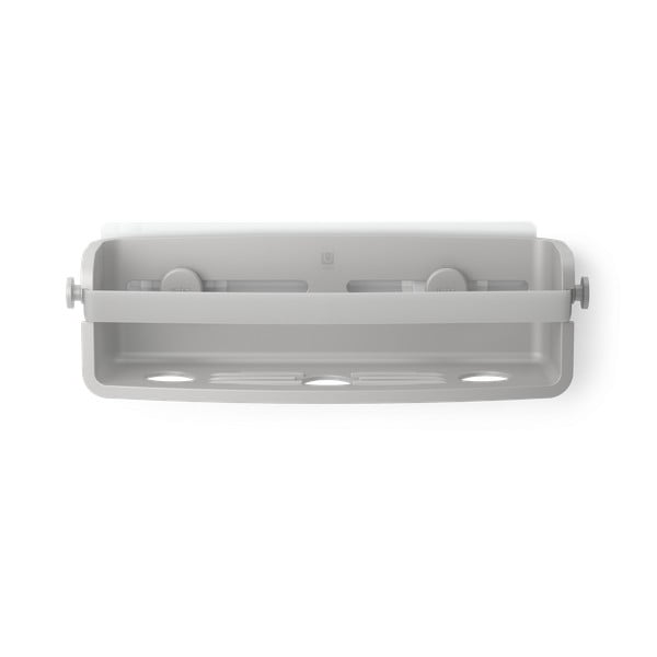 Raft pentru baie gri autoadeziv din plastic reciclat Flex Adhesive – Umbra