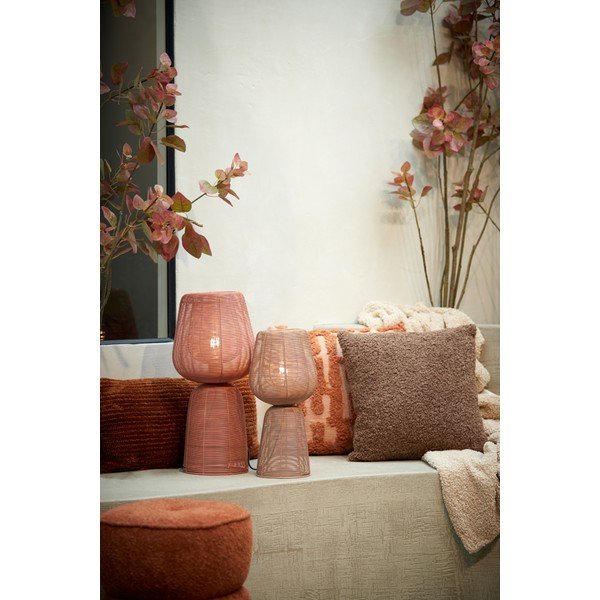 Veioză roșu-deschis (înălțime 42 cm) Aboso – Light & Living-image-2