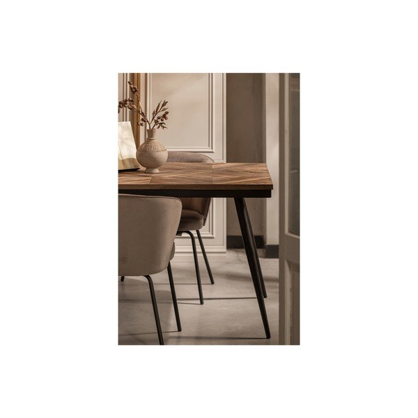 Set de scaune de sufragerie bej 2 buc. tapițat Admit – WOOOD-image-2