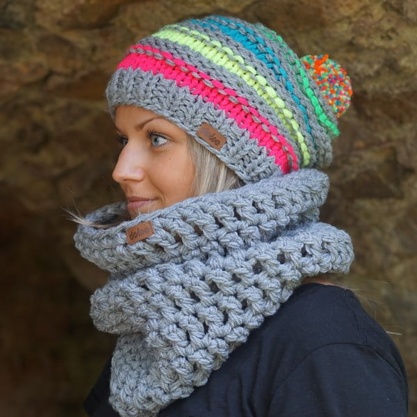 Căciulă tricotată manual DOKE Lu-image-2