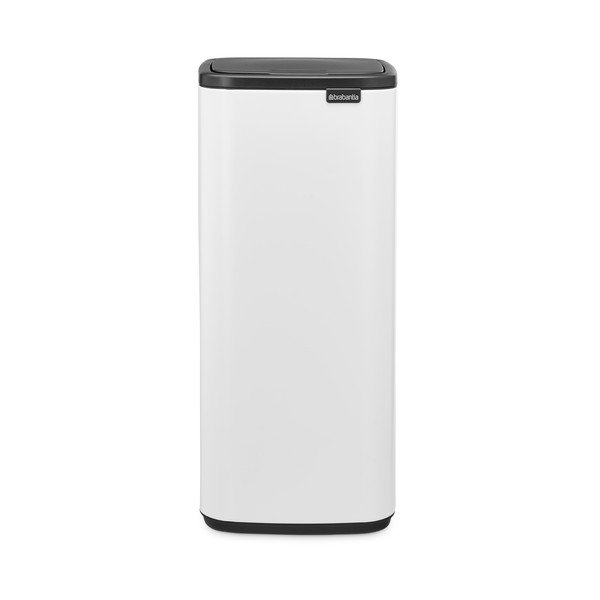 Coș de gunoi alb cu senzori de atingere din oțel 30 l Bo Touch – Brabantia-image-3