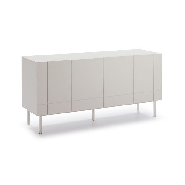 Comodă Teulat Linea, gri-alb-image-2