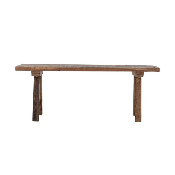 Bancă de grădină în culoare naturală din lemn masiv Brosse – Bloomingville