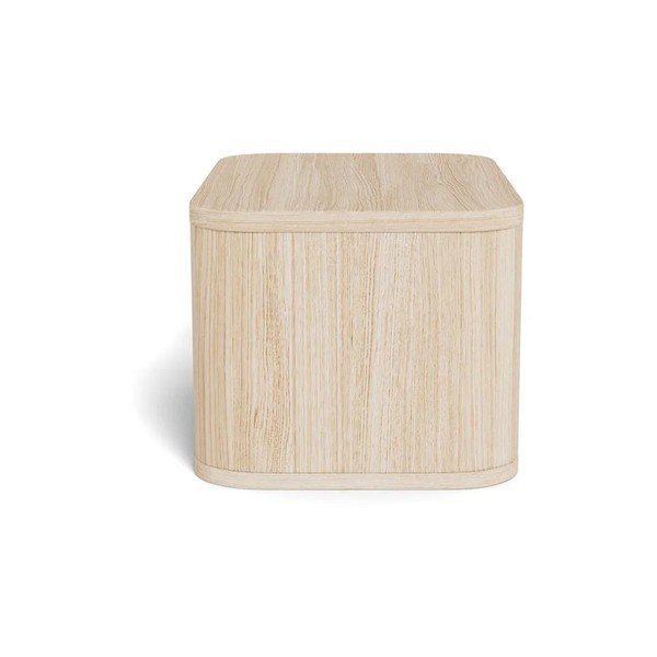 Noptieră în culoare naturală deschisă suspendată/cu rafturi cu aspect de lemn de stejar Atmore – Actona-image-4