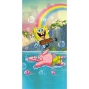 Prosop  pentru copii din bumbac 70x140 cm Sponge Bob "Tropical Duo" – Jerry Fabrics
