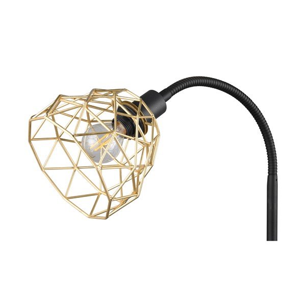 Lampadar negru/auriu cu abajur din metal (înălțime 180 cm) Haval – Reality-image-4