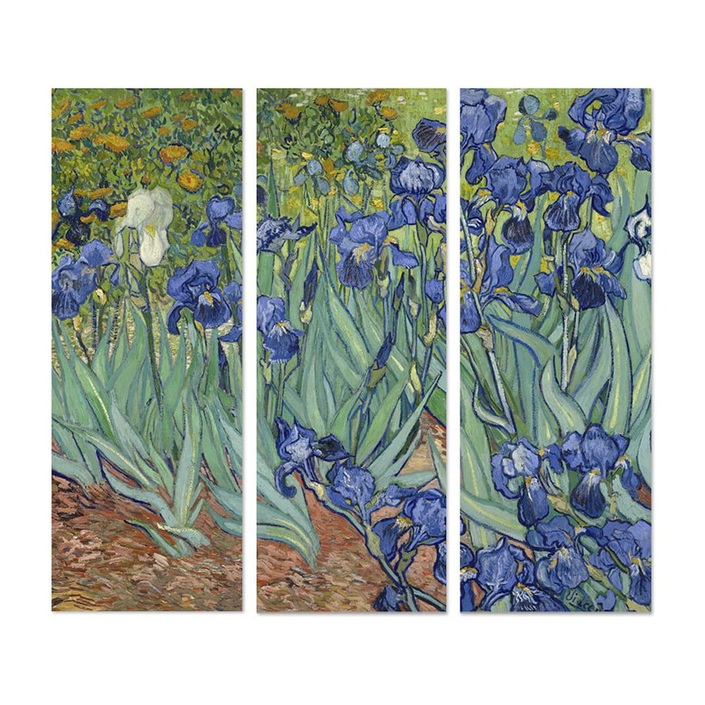 Tablouri 3 buc. 20x50 cm Vincent van Gogh – Wallity